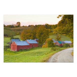 Die Jenne-Farm in Woodstock, Vermont. Herbst. Fotodruck