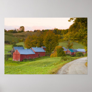 Die Jenne Farm in Woodstock, Vermont. Herbst. Poster