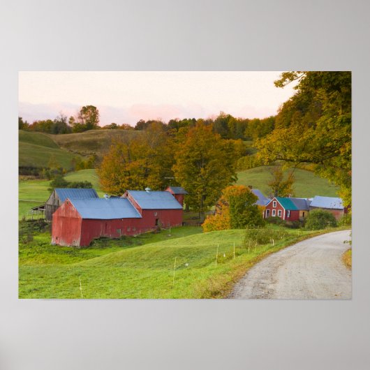 Die Jenne Farm in Woodstock, Vermont. Herbst. Poster (Vorne)