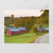 Die Jenne Farm in Woodstock, Vermont. Herbst. Postkarte (Vorderseite)