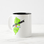 Die Jersey Shore-Tasse Zweifarbige Tasse (Vorderseite Links)