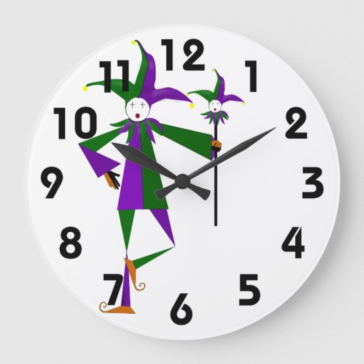 Die Jester-Wall-Uhr Große Wanduhr (Vorderseite)