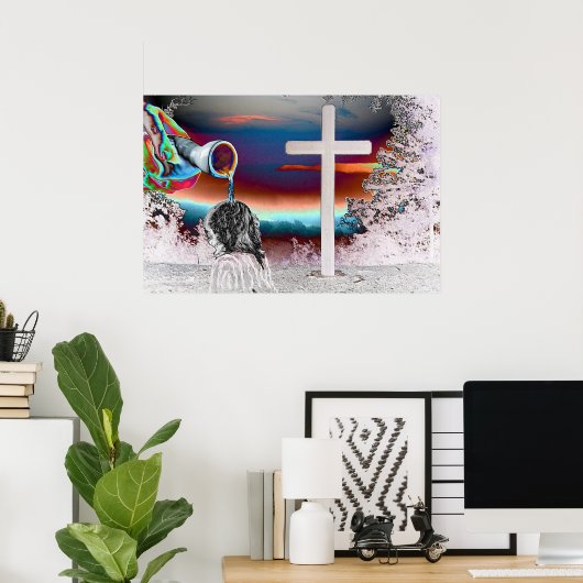Die Jesus-Anointing-Wall-Poster-Kunst Poster (Heimbüro)