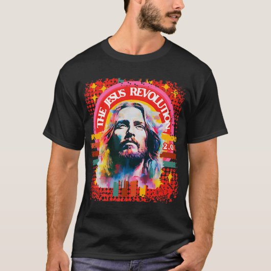 Die Jesus Revolution 2.0 Psychedelisch Christlich T-Shirt (Vorderseite)