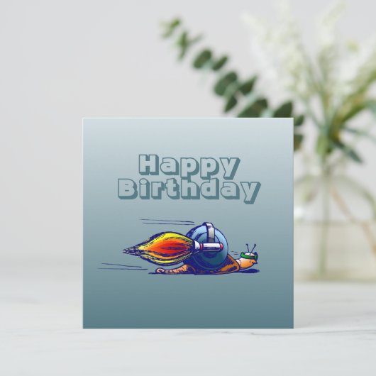 Die Jetpack-Reise der RaketenSchnecke Karte (Stehend Vorderseite)