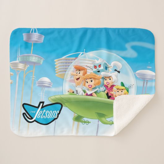 Die Jetsons | Der Sherpa Blanket für die Familie Sherpadecke (Vorderseite (Horizontal))