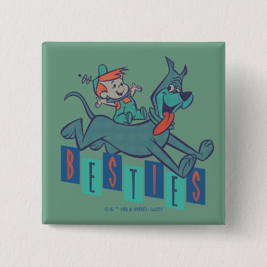 Die Jetsons | Elroy & Astro Besties Button (Vorderseite)