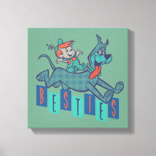 Die Jetsons   Elroy & Astro Besties Leinwanddruck