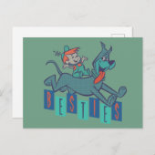 Die Jetsons | Elroy & Astro Besties Postkarte (Vorne/Hinten)