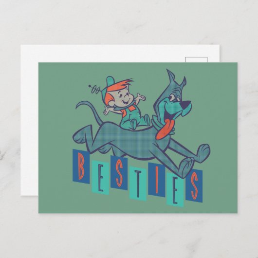 Die Jetsons | Elroy & Astro Besties Postkarte (Vorne/Hinten)