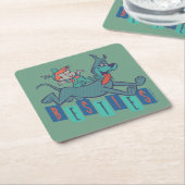 Die Jetsons | Elroy & Astro Besties Rechteckiger Pappuntersetzer (angewinkelt)