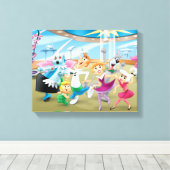 Die Jetsons | Family Dance Party Leinwanddruck (Insitu (Holzboden))