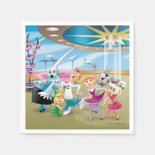 Die Jetsons | Family Dance Party Serviette (Vorderseite)