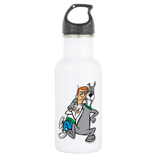 Die Jetsons | George & Astro Buddies Edelstahlflasche (Vorderseite)