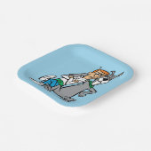 Die Jetsons | George & Astro Buddies Pappteller (Gewinkelt)