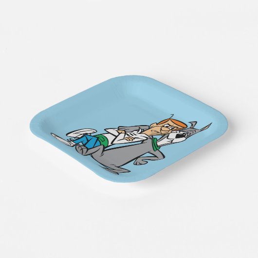 Die Jetsons | George & Astro Buddies Pappteller (Gewinkelt)
