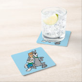 Die Jetsons | George & Astro Buddies Rechteckiger Pappuntersetzer (Vor Ort)