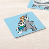 Die Jetsons | George & Astro Buddies Rechteckiger Pappuntersetzer (angewinkelt)