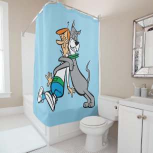 Die Jetsons George & Astro Hug Duschvorhang