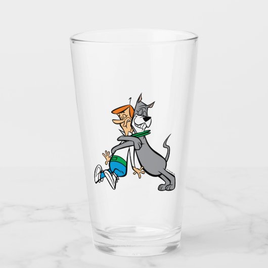 Die Jetsons | George & Astro Hug Glas (Vorderseite)