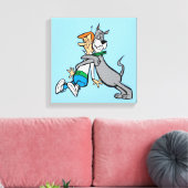 Die Jetsons | George & Astro Hug Leinwanddruck (Insitu (Wohnzimmer))