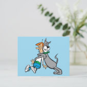 Die Jetsons | George & Astro Hug Postkarte (Stehend Vorderseite)