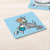 Die Jetsons | George & Astro Hug Rechteckiger Pappuntersetzer (angewinkelt)