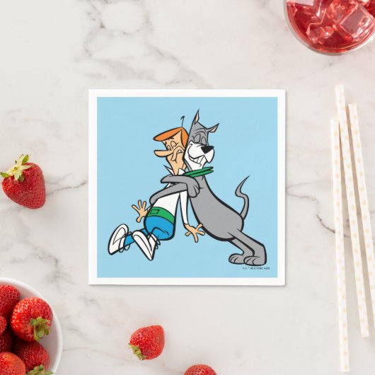 Die Jetsons | George & Astro Hug Serviette (Beispiel)