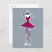 Die Jetsons | Jane-Kleid Postkarte (Vorne/Hinten)