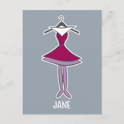 Die Jetsons | Jane-Kleid Postkarte (Vorderseite)