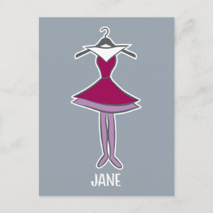 Die Jetsons   Jane-Kleid Postkarte