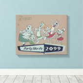 Die Jetsons | Party Wie es ist 2099 Leinwanddruck (Insitu (Holzboden))