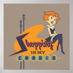 Die Jetsons Shopping ist meine Therapie Poster