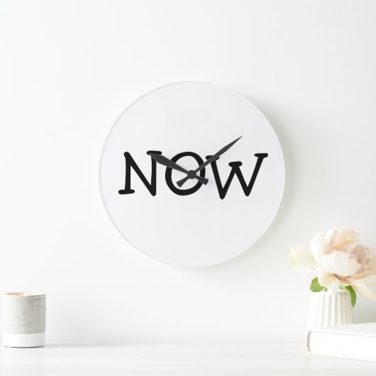 Die "Jetzt"-Uhr Große Wanduhr (Zuhause)