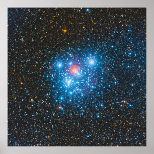 Die Jewel Box Kappa Crucis Star Cluster NGC 4755 Poster