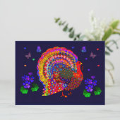 Die Jeweled Türkei Einladung (Stehend Vorderseite)