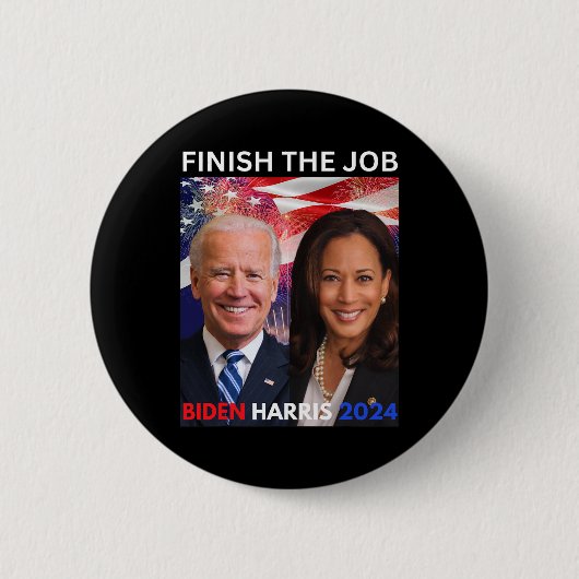 Die Jobbiden Harris 2024 Demokraten des politische Button (Vorderseite)