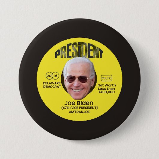 Die Joe Biden-Aufzeichnung Button (Vorderseite)
