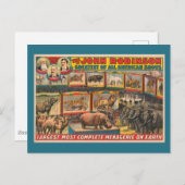 Die John Robinson Größte, die vollständigste Menag Postkarte (Vorne/Hinten)