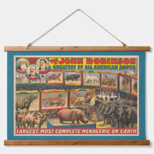 Die John Robinson Größte, die vollständigste Menag Wandteppich Mit Holzrahmen