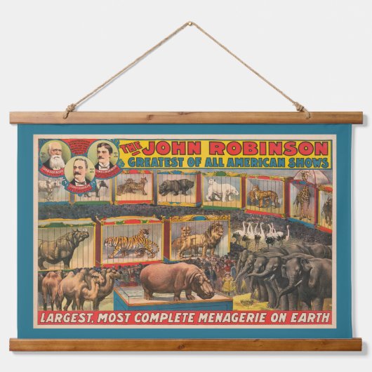 Die John Robinson Größte, die vollständigste Menag Wandteppich Mit Holzrahmen (Vorne)