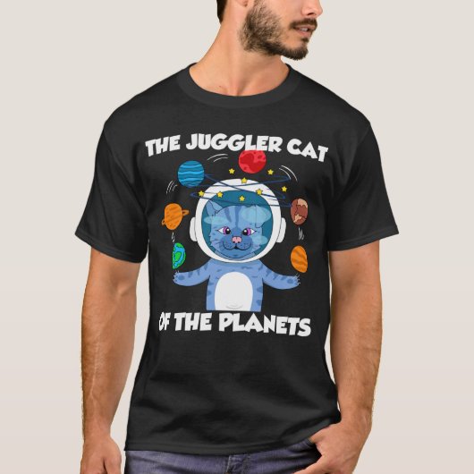 Die Jongleurkatze der Planeten T-Shirt (Vorderseite)