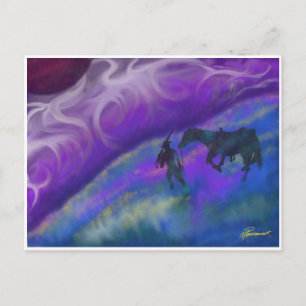 Die Journey-Zuhause Postkarte