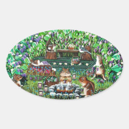 Die Joy of Jam Ovaler Aufkleber