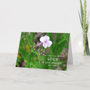 Die Joy of the Lord - Scripture Card Dankeskarte
