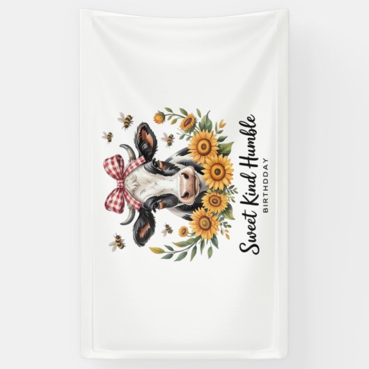 Die Joyfull Strawberry Cow Liebe Classic T-Shi Banner (Vertikal)