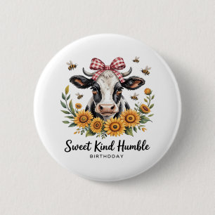Die Joyfull Strawberry Cow Liebe Classic T-Shi Button