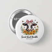 Die Joyfull Strawberry Cow Liebe Classic T-Shi Button (Vorne & Hinten)