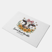 Die Joyfull Strawberry Cow Liebe Classic T-Shi Fußmatte (Schrägansicht)