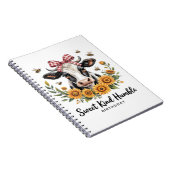 Die Joyfull Strawberry Cow Liebe Classic T-Shi Notizblock (Rechte Seite)